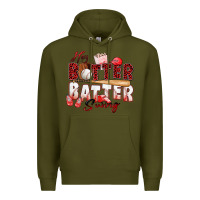 Army Green hey batter batter swing baseball Premium Hoodie - Zillion Design Studio
