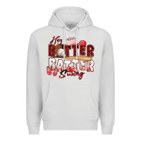 Dove Grey hey batter batter swing baseball Premium Hoodie - Zillion Design Studio