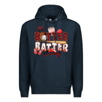 Navy hey batter batter swing baseball Premium Hoodie - Zillion Design Studio