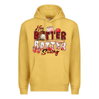 Antique Gold hey batter batter swing baseball Premium Hoodie - Zillion Design Studio