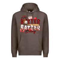 Coffee hey batter batter swing baseball Premium Hoodie - Zillion Design Studio