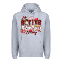 Heather Grey hey batter batter swing baseball Premium Hoodie - Zillion Design Studio