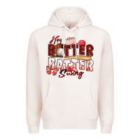 Pale Pink hey batter batter swing baseball Premium Hoodie - Zillion Design Studio