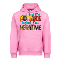 Fuchsia Pink i had my patience tested i'm negative Urban Hoodie - Zillion Design Studio