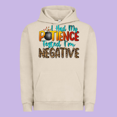 I Had My Patience Tested I'm Negative Urban Hoodie Designed By Zillion Design Studio