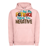 Pigment Salmon i had my patience tested i'm negative Urban Hoodie - Zillion Design Studio