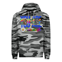Slate Camo you are enough with daisies Premium Hoodie - texasbilliewilder