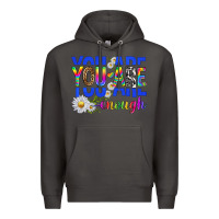 Smoke you are enough with daisies Premium Hoodie - texasbilliewilder