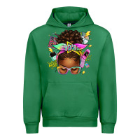 Emerald 90s afro messy bun Urban Hoodie - texasbilliewilder