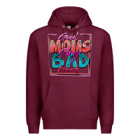 Burgundy good moms say bad words Premium Hoodie - Zillion Design Studio