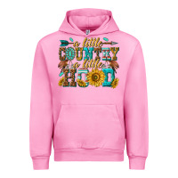 Fuchsia Pink a little country a little hood Urban Hoodie - texasbilliewilder