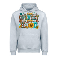 Heather Grey a little country a little hood Urban Hoodie - texasbilliewilder