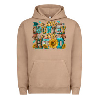 Pigment Burro a little country a little hood Urban Hoodie - texasbilliewilder