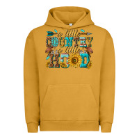 Pigment Peanut Butter a little country a little hood Urban Hoodie - texasbilliewilder