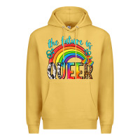 Antique Gold the future is queer Premium Hoodie - texasbilliewilder