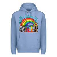 Colony Blue the future is queer Premium Hoodie - texasbilliewilder