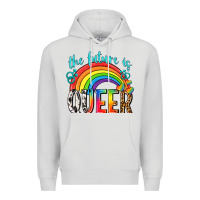 Dove Grey the future is queer Premium Hoodie - texasbilliewilder