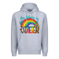 Heather Grey the future is queer Premium Hoodie - texasbilliewilder