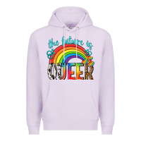 Lilac the future is queer Premium Hoodie - texasbilliewilder