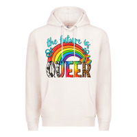 Pale Pink the future is queer Premium Hoodie - texasbilliewilder