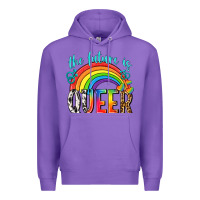 Purple the future is queer Premium Hoodie - texasbilliewilder