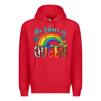 Red the future is queer Premium Hoodie - texasbilliewilder
