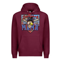 Burgundy ballpark mama Premium Hoodie - Zillion Design Studio