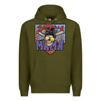 Army Green ballpark mama Premium Hoodie - Zillion Design Studio