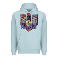 Blue Mist ballpark mama Premium Hoodie - Zillion Design Studio