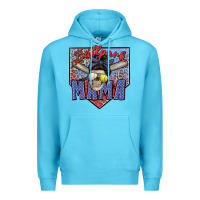 Ocean Blue ballpark mama Premium Hoodie - Zillion Design Studio
