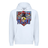White ballpark mama Premium Hoodie - Zillion Design Studio