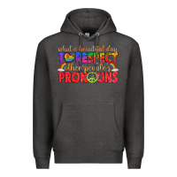 Charcoal Heather what a beautiful day to respect other peoples pron Premium Hoodie - texasbilliewilder