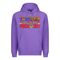 Purple what a beautiful day to respect other peoples pron Premium Hoodie - texasbilliewilder