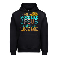 Black a little more like jesus a little less like me Urban Hoodie - texasbilliewilder