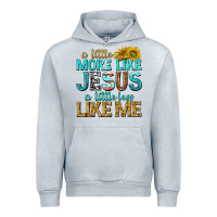 Heather Grey a little more like jesus a little less like me Urban Hoodie - texasbilliewilder
