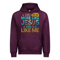 Mauve Wine a little more like jesus a little less like me Urban Hoodie - texasbilliewilder