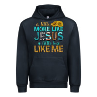 Navy a little more like jesus a little less like me Urban Hoodie - texasbilliewilder