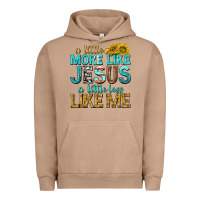 Pigment Burro a little more like jesus a little less like me Urban Hoodie - texasbilliewilder