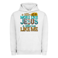 Pigment Lunar Rock a little more like jesus a little less like me Urban Hoodie - texasbilliewilder