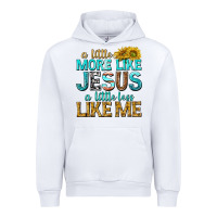 White a little more like jesus a little less like me Urban Hoodie - texasbilliewilder
