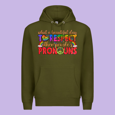 What A Beautiful Day To Respect Other Peoples Pron Premium Hoodie Designed By Texasbilliewilder