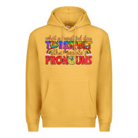 Mustard what a beautiful day to respect other peoples pron Premium Hoodie - texasbilliewilder