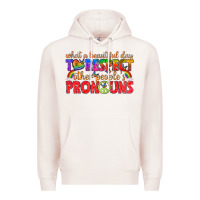Pale Pink what a beautiful day to respect other peoples pron Premium Hoodie - texasbilliewilder