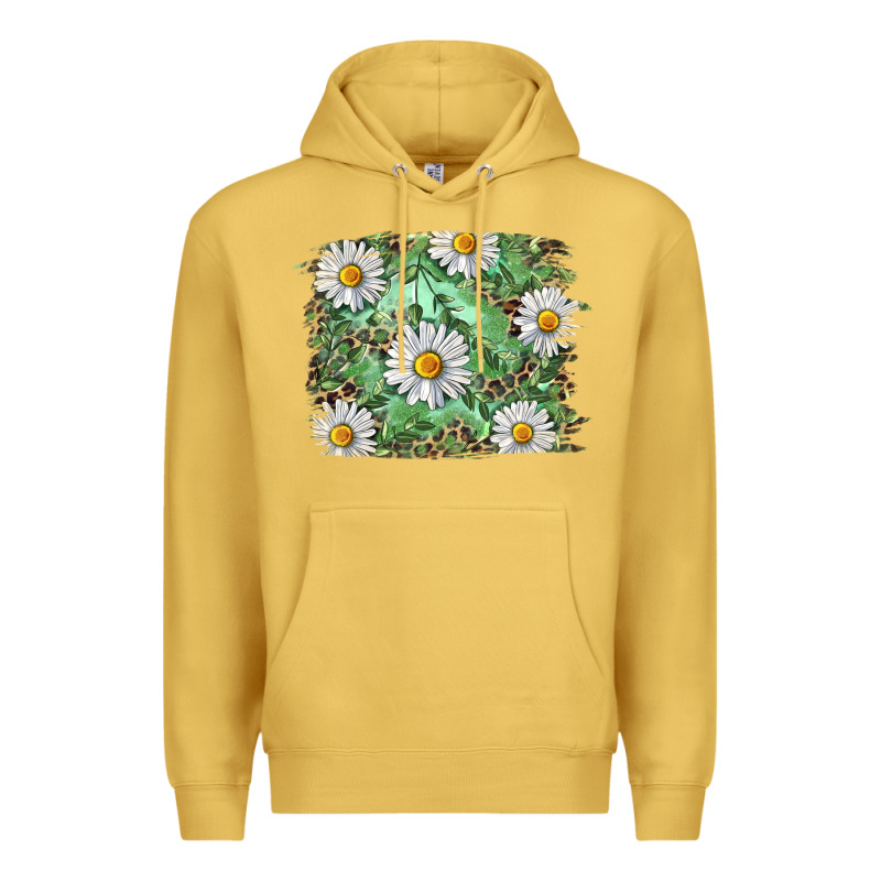 Daisy Leopard Premium Hoodie by RanaPortraitStore | Teevron