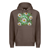 Coffee Daisy leopard Premium Hoodie - RanaPortraitStore