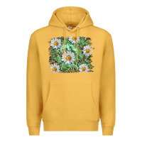 Mustard Daisy leopard Premium Hoodie - RanaPortraitStore