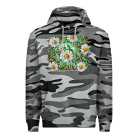 Slate Camo Daisy leopard Premium Hoodie - RanaPortraitStore