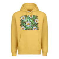 Antique Gold Daisy leopard Premium Hoodie - RanaPortraitStore