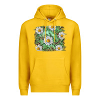 Lemon Daisy leopard Premium Hoodie - RanaPortraitStore