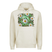Oatmeal Heather Daisy leopard Premium Hoodie - RanaPortraitStore